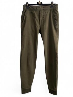 lululemon ABC Warpstreme joggers in olive green size medium athleisure